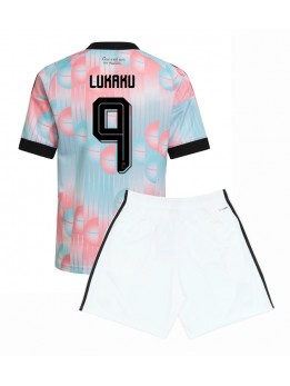 Belgien Romelu Lukaku #9 Replika Borta Kläder Barn VM 2026 Kortärmad (+ byxor)
